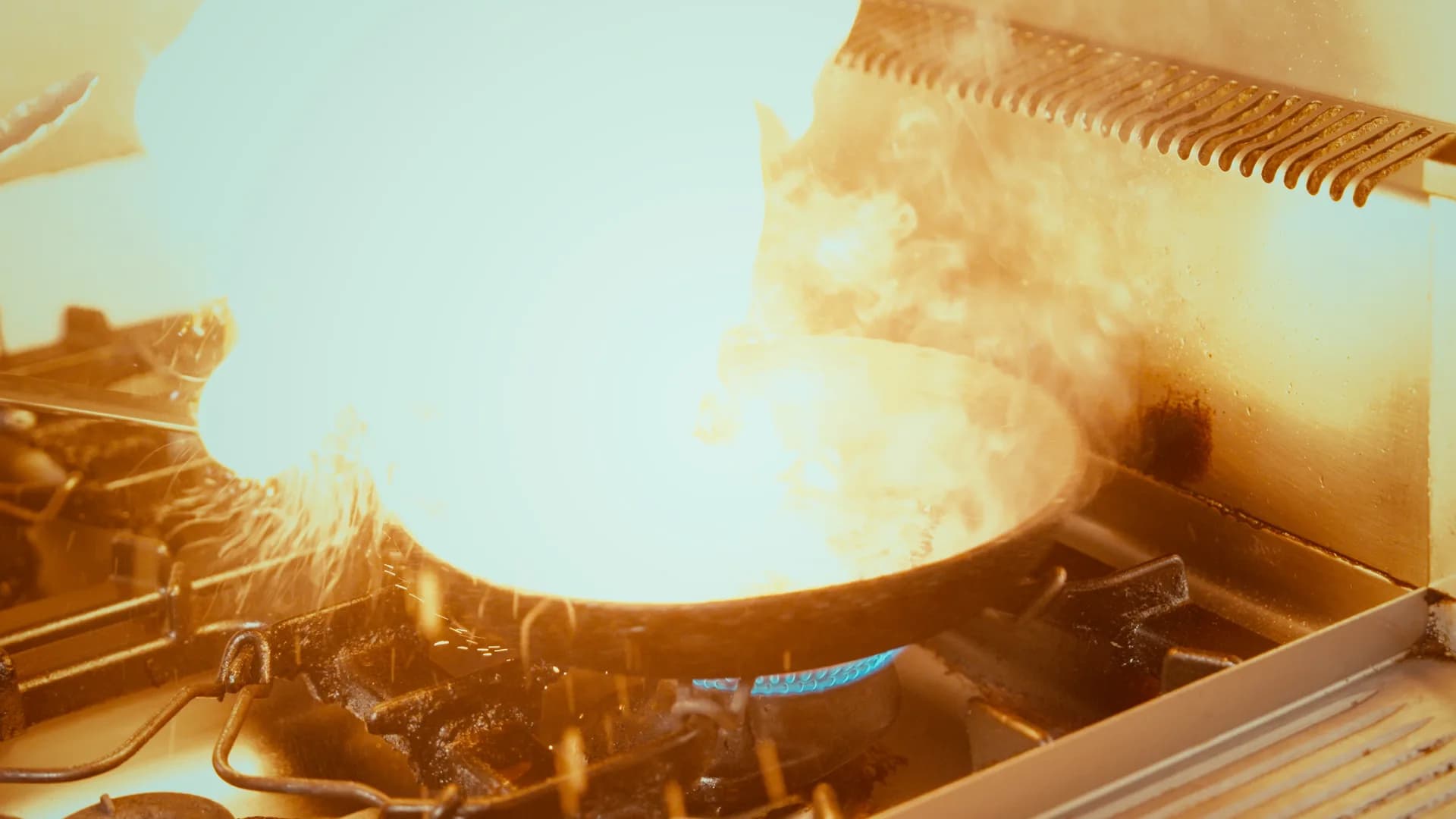 Flambage à la poêle